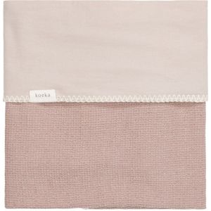 Koeka - Wiegdeken - Flanel - Plum - 100 cm x 75 cm