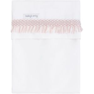 Baby's Only Wieglaken gebreide bies Happiness - Oud Roze/Ecru - 80x100 cm