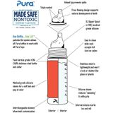 Pura Drinkfles Rvs 325 Ml + Silicone Tuitspeen + Silicone Reisdop + Moss Sleeve