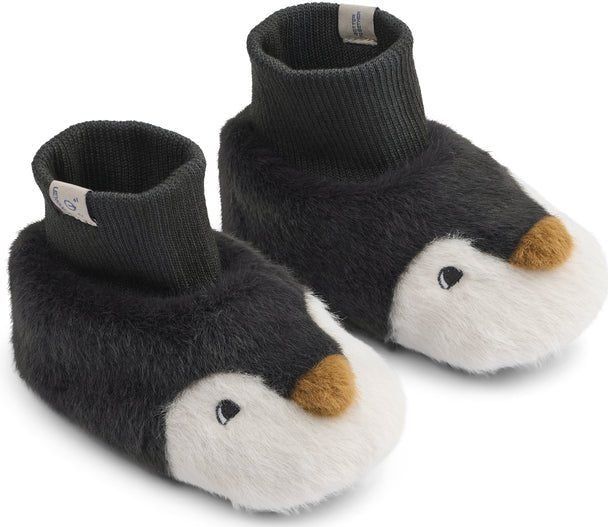 Liewood - Babyslofjes Beth - Zwart/Wit - Sloffen