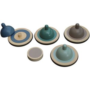 Indoor curling taupe/green