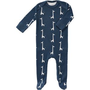 Fresk Baby Pyjama Met Voet Giraf Indigo Blue