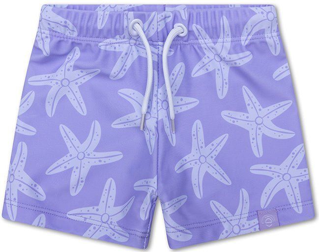 Swim Essentials | Lila Zeesterren UV Zwemboxer Jongens - Maat 62/68