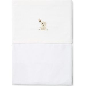 Little Dutch Wieglaken Baby Bunny Wit Geborduurd
