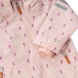 Fresk Regenpak voor Kinderen - 1 jaar - Regenkleding met Ritssluiting - Reflecterend - Elastische Afsluitingen - Opvouwbaar - Roze - Seahorse