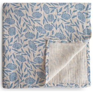 Mushie Hydrofiele Doek Blue Flowers