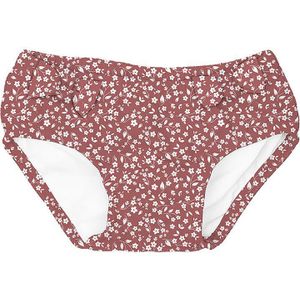 Slipstop - Stone Flower - Wasbare Zwemluier - Roestbruin met Witte Bloemen - UV Beschermend