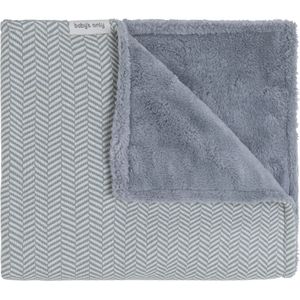 Baby's Only - Wiegdeken Teddy Dawn - Nordic Blue/Ecru - 70x95 cm