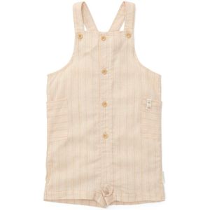 Little Dutch - Tuinbroek - Zandkleurig - Streepjes dessin