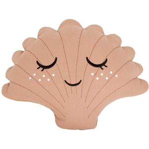 Roommate - Kussen Schelp - Oud Roze - 45 cm x 42 cm - OEKO-TEX Standaard 100