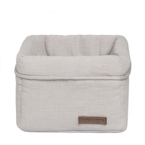 Baby's Only Commodemandje - Opbergmandje - Commode organizer - Babykamer accessoires Breeze - Urban Taupe - 100% katoen