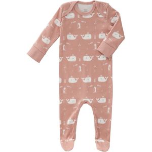 Fresk Baby Pyjama Met Voet Whale Mellow Rose