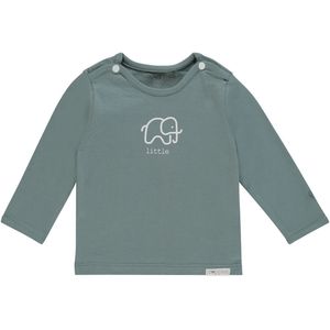 Noppies - Longsleeve Amanda - Groen - Unisex - Gebreid met Olifantje