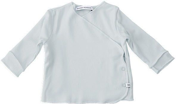 Bamboom Overslagshirt Lange Mouw Grijs Ivoor 1 Mnd