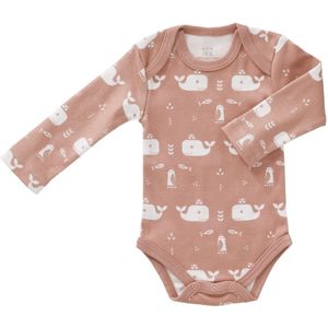 Fresk Romper Lange Mouw Whale Mellow Rose