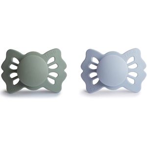 Frigg Speen Maat 1 Lucky Sage/Powder Blue Silicone 2-Pack