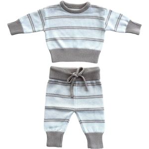 Yumi Baby Kleding Set Knitted Sandy Stripe