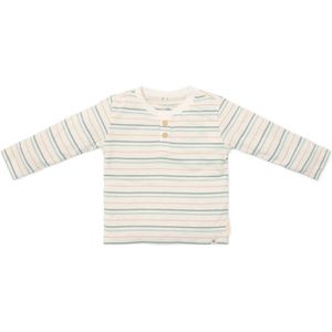 Little Dutch - Baby Shirt - Gebroken Wit - Lange Mouw - Multi Stripe