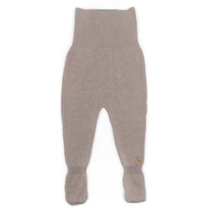 Bamboom Baby Broekje Met Voetjes Knitted Camel