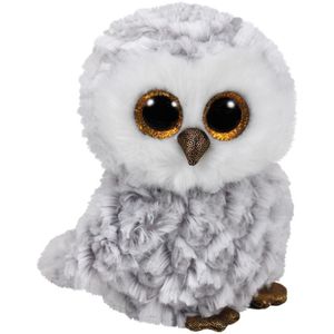 Pluche knuffel uil wit 15 cm