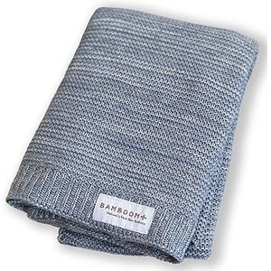 Bamboom Wiegdeken Gebreid Knitted Tog 1.1 Grijs 75x100cm