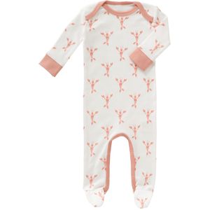 Fresk Baby Pyjama Met Voet Lobster Coral Pink