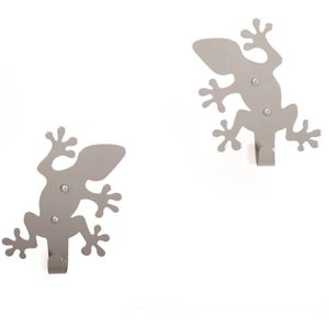 Roommate - Wandhaak - Grey - Hagedis
