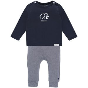 Noppies - Baby Shirt - Navy - Met Broekje - Lange Mouwen