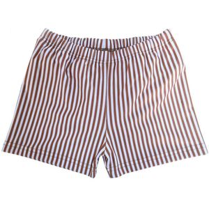 Slipstop Zwembroek Kind Cognac Stripe