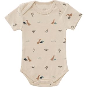 Fresk - Romper - Zandkleurig - Korte Mouwen - Biologisch Katoen