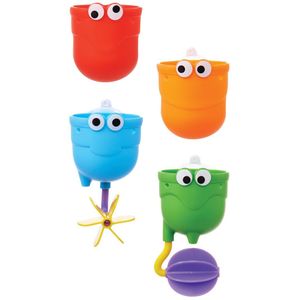 Munchkin Badspeelgoed - Falls - Watertrechter en Bekers - 4 Delige Set
