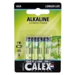 Calex Alkaline penlite AAA batterijen 4 stuks