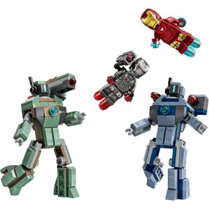 Iron Man en War Machine vs. Hammer Drones