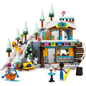 LEGO Friends Vakantie skipiste en café Wintersport Set met Dieren Figuren 41756