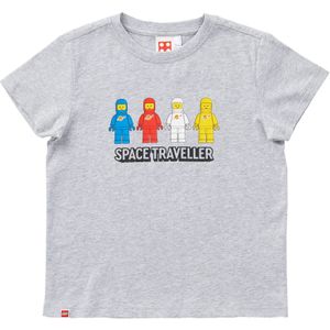 Ruimtereizigers T-shirt met korte mouwen voor kinderen - grijs gemêleerd
