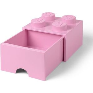 Lego - Opbergbox met Lade Brick 4 - Polypropyleen - Roze