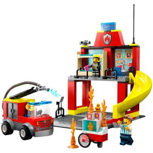 De Brandweerkazerne en de Brandweerwagen
