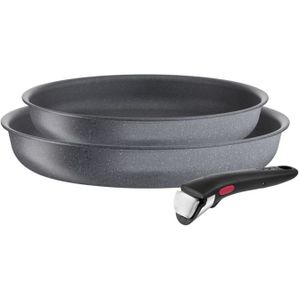 Tefal Ingenio Natural Force L3969102 Set van 2 pannen 24/28 cm + afneembare handgreep