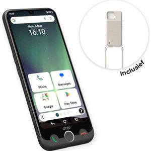 Doro Aurora A30 senioren smartphone met telefoonhoesje - Zwart , Wit
