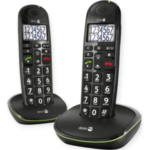 Doro PhoneEasy 110 - Zwart , Duo
