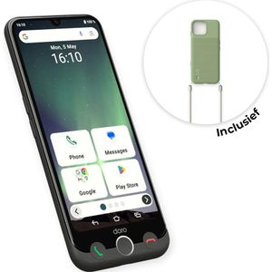 Doro Aurora A30 senioren smartphone met telefoonhoesje - Zwart , Groen