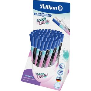 Pelikan Super Pirat inktuitwisser color edition, medium punt, display van 50 stuks