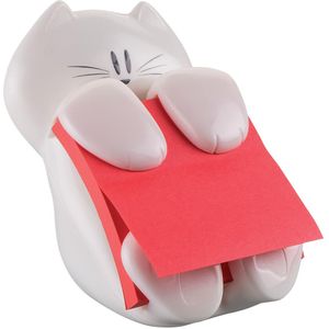 Post-it Super Sticky Z-notes dispenser, kat, voor ft 76 x 76, met 1 blok van 90 blaadjes rood