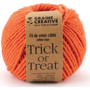 Graine Créative Macramé touw, ft 2,5 mm x 80 m, oranje