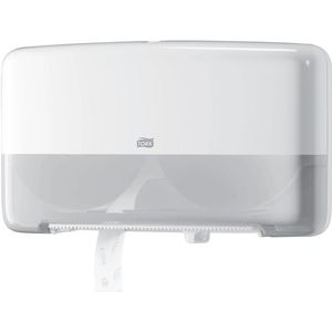 Toiletpapierdispenser Tork Twin Mini T2 Elevation wit 555500