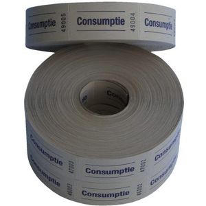 Consumptiebon Combicraft 57x30mm 2zijdig Geel