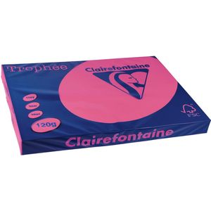 Clairefontaine Trophée Intens, gekleurd papier, A3, 120 g, 250 vel, fuchsia