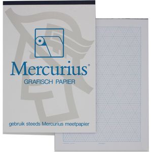 Mercurius isometrisch grafisch papier, 50 vel, ft A6