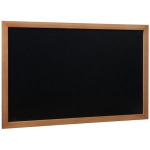 Krijtbord Securit Wand 40cmx60cm Teak Hout