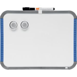 Nobo Slimline mini magnetisch whiteboard, staal, ft 22 x 28 cm